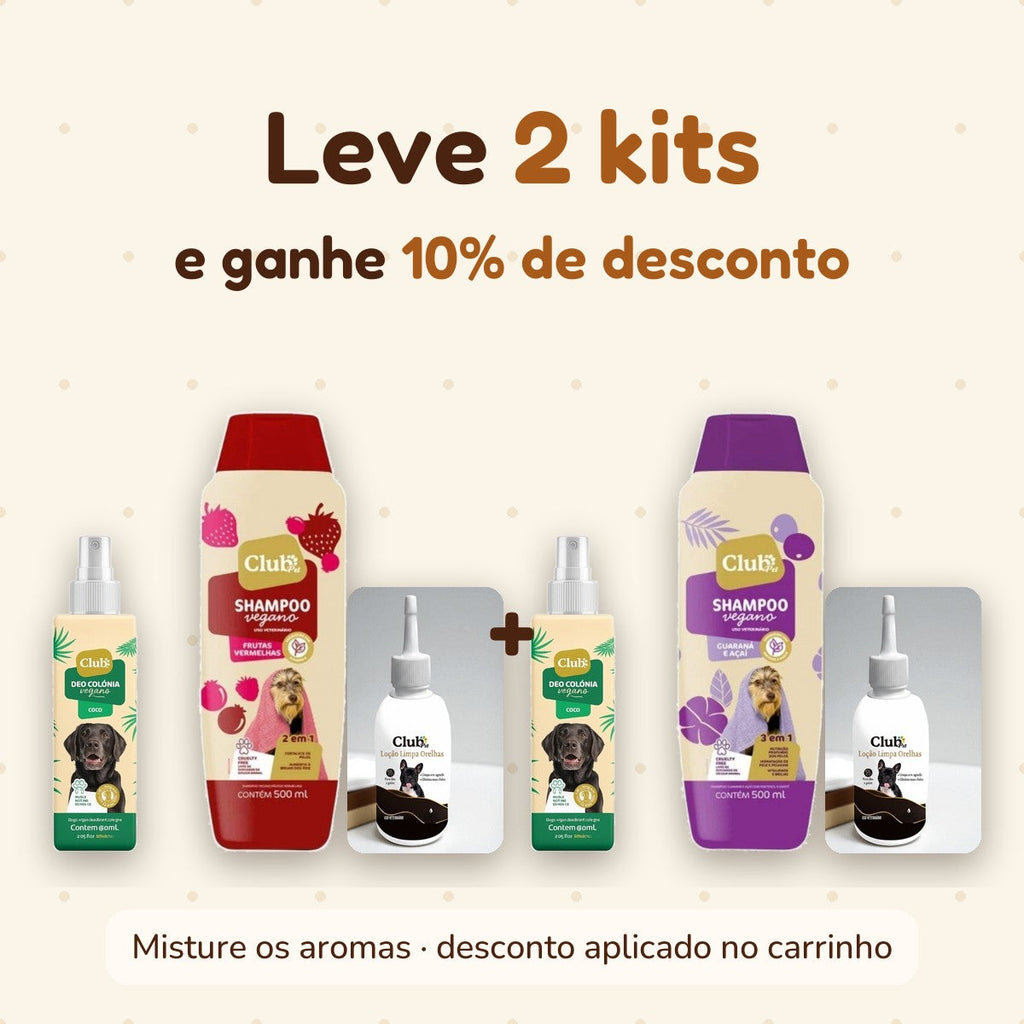 Leve 2 kits e ganhe 10% de desconto