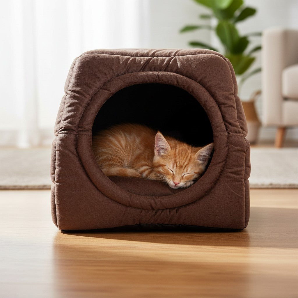 Toca Iglu Pet Confortável – Marrom