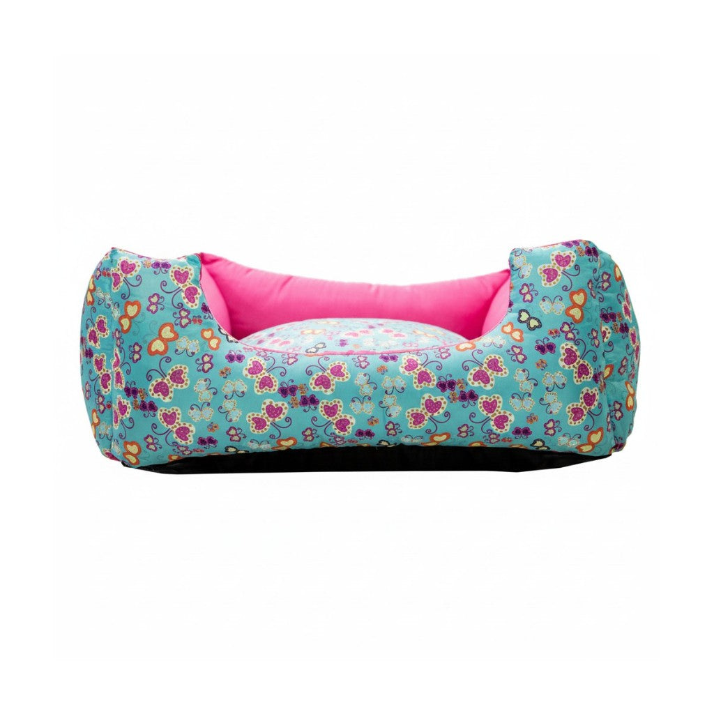 Cama Quadrada Conforto – Rosa Borboleta
