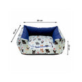 Cama Quadrada Impermeável – Azul