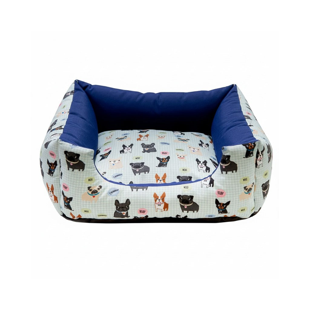 Cama Quadrada Impermeável – Azul